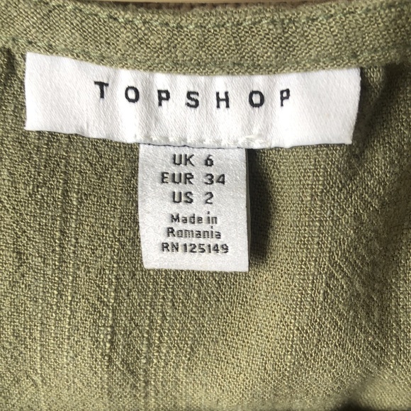 Top shop shirt, US size 2 - Picture 5 of 5